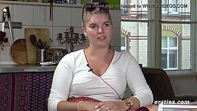 natascha fingers her wet pussy in a steamy solo session