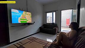 Ready to fuck young girl lying on the sofa and would gladly take bbc