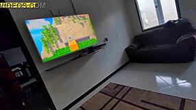 Hot Young Girl Spreads Legs on Sofa for Intense Interracial Fucking with Big Black Cock