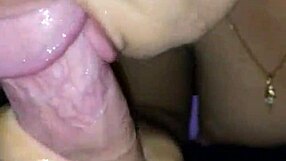 Brunette Wife Sucks and Milks Cock for Cuckold to See!