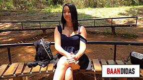 Lia Ponce, Young Puerto Rican Slut, Gives Intense Blowjob And Ass Play Outdoors