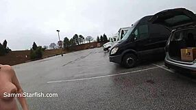 Pantsing pranks turn wild with Sammi Starfish flashing big ass in public. Her nude outdoor antics make the hall of fame.