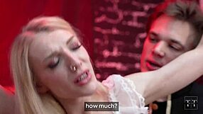 Dirty whore atones with blowjob and pussy fucking