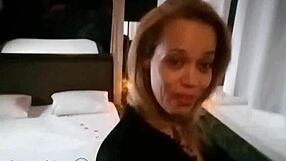 blonde gives blowjob to big cock in reality