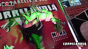 teen bound in shibari bondage for domination