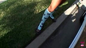 I can't believe this super lovely dark-haired girl is getting fucked in the van, doggy, missionary, and cowgirl style... it's so intense!