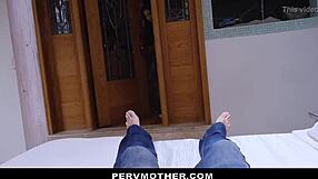 Asian stepmom Lucky Starr sucks and fucks her son's big cock.