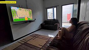 Hot Young Girl Spreads Legs on Sofa for Intense Interracial Fucking with Big Black Cock