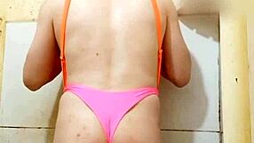 carol cross wearing thong panties in bikini
