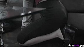 jake adams feeds gracie may green his juicy cock on her knees