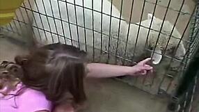 Little april rubs her tits while horny fingering outdoors 😏