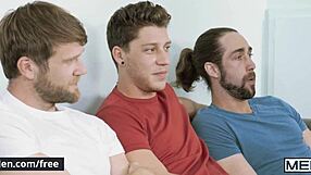 Colby keller and friends in roommate group scene at men.com