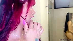 eating a pregnant girl's pussy in the steamy shower. her latina curves drive couples wild.