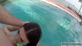 feeling so horny with that monster dick at spring break party