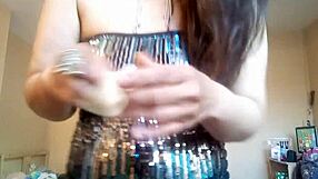 ginger paris plays with confetti balloon fetish