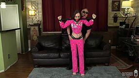 Bree star was jogging and i brought her home to tie her up!