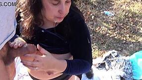 this suggestive compilation features mature milfs receiving cumshots in outdoor settings