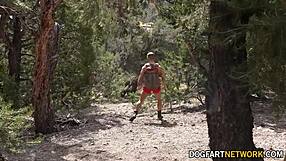 Jock hikers interracial fuck in woods