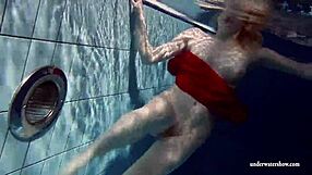 Russian Teen Lucie Swims Underwater Naked