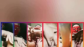 Mirelladelicia shares exhibitionist striptease and dildo masturbation compilation