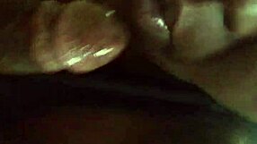 Ebony amateur gives amazing blowjob at home