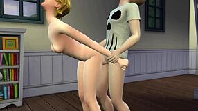 Animated Manga game where Alien girl and Monster have sex continously till they both sleep