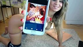 Teen sexydea flashes boobs while masturbating on live webcam