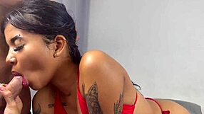 young latina dealing with her unfaithful husband in a humiliating way