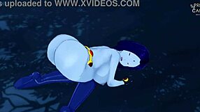 Thanks to Ravens thirst for big thighs, she ends up going on her wild JOI and facial in the middle of a forest