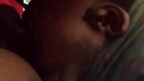 Ebony amateur gives amazing blowjob at home