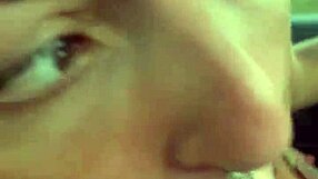 skilled prostitute sucks dick and milks cum while driving