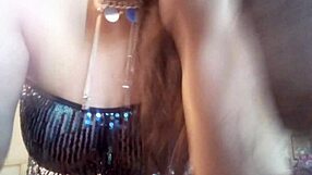 ginger paris plays with confetti balloon fetish