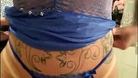 Guided handjob to rock music with big tits milf.