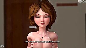 Aunt's Tit Job for Hiro Cass