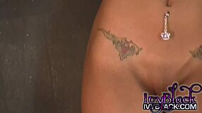 Ivy Black Does a Sexy Striptease and Masturbation Show.