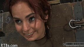 Beauty experiences lusty facial torment with intense emotions