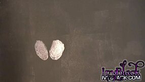 Ivy Black Does a Sexy Striptease and Masturbation Show.