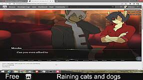 Heavy rain pours down with cats and dogs everywhere