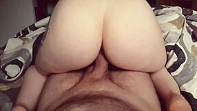 Biancaass Shows Off Her Big Ass Tattoo While Cuckolding White Teen.