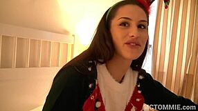 Layla Lane sucks dick on Christmas