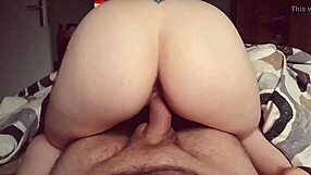 Biancaass Shows Off Her Big Ass Tattoo While Cuckolding White Teen.