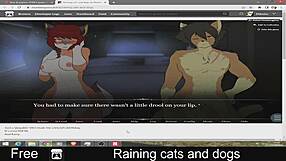 Heavy rain pours down with cats and dogs everywhere