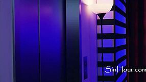 Cheating Latina Caught Two-Timing in Elevator with Sexy Dress