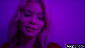 Deep Twinlike Blondes Riley And Elsa Have Intense Threesome In Lingerie