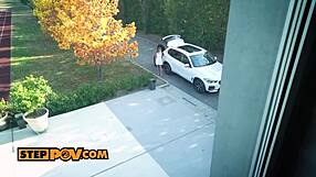 Step daughter Alexis Crystal returns home for anal with step dad