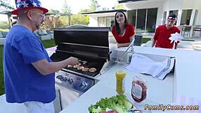 milf big tits blonde babe celebrates fourth of july with family hardcore action