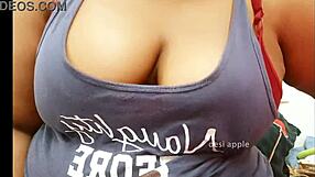 sexy indian maid shows off her tits