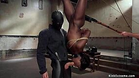Ebony Trainee Gets Fucked And Toyed With Pain!