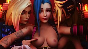 hentai 3d jinx cartoon lesbian anime scene