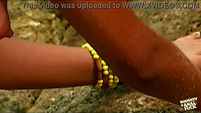 latina in bikini gets pounded outdoor by brazilian lad 😏